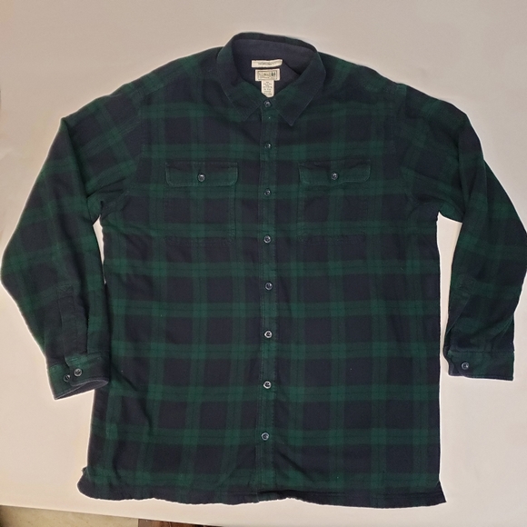 L.L. Bean Other - LL Bean Plaid Flannel Fleece Lined Shirt XL Tall